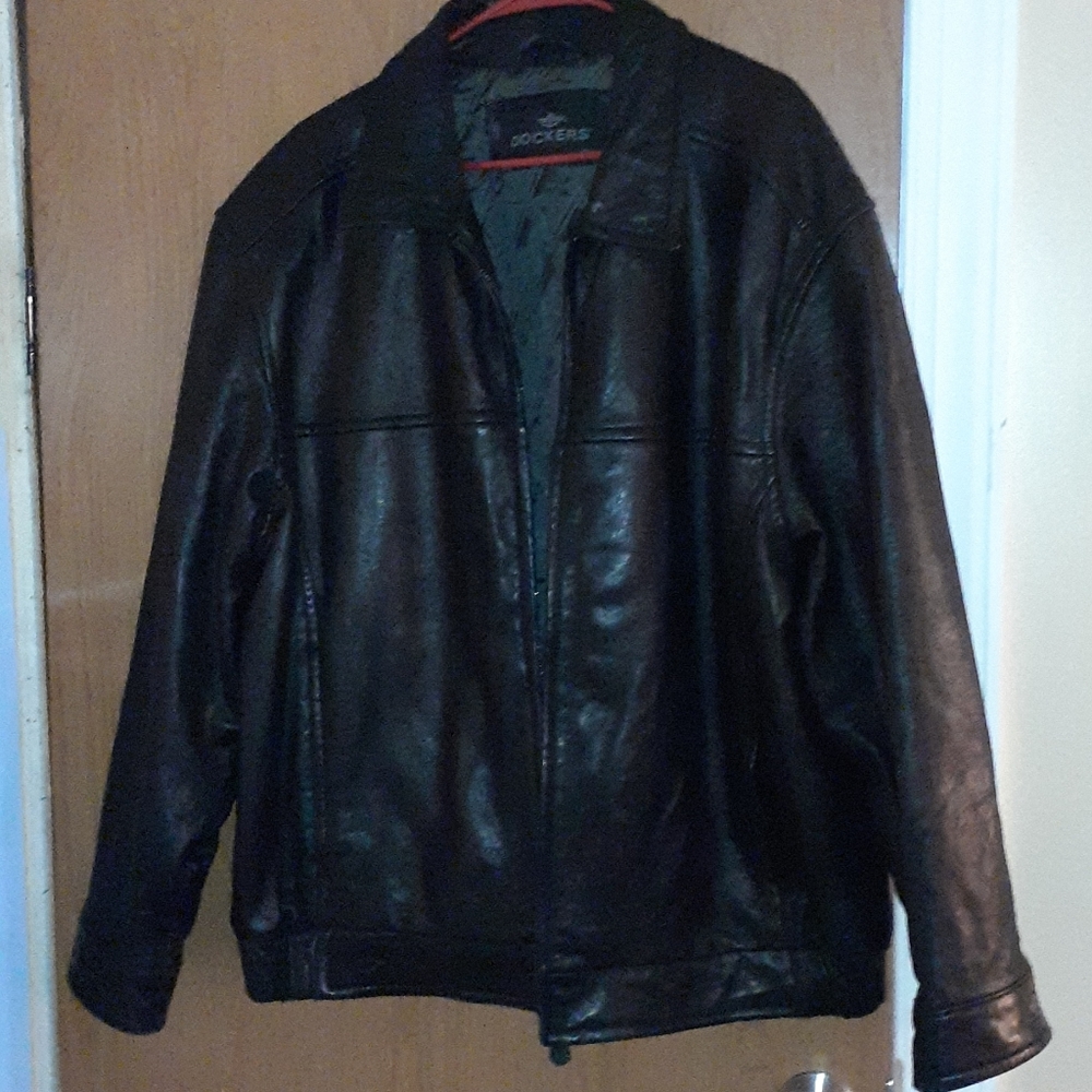 Mens Leather Dockers jacket
